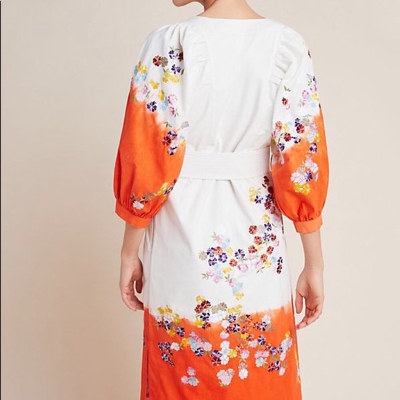 NWT ANTHROPOLOGIE CLEMENCE DIP DYED MINI DRESS - Picture 8 of 15